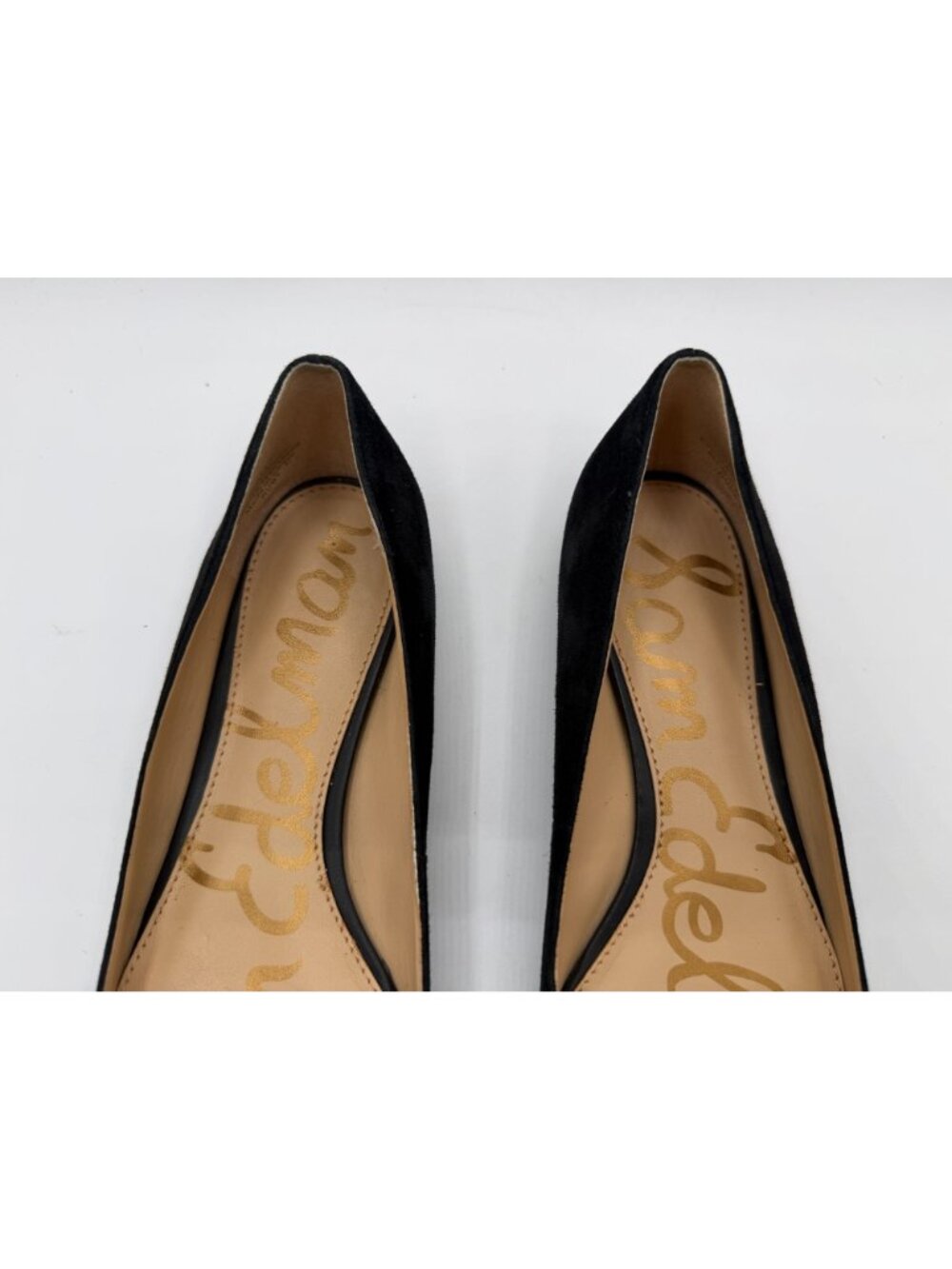Sam Edelman Rosalie Suede Pointed Ballet Flats Black Women Size 7M Chic Classic - Picture 4 of 14
